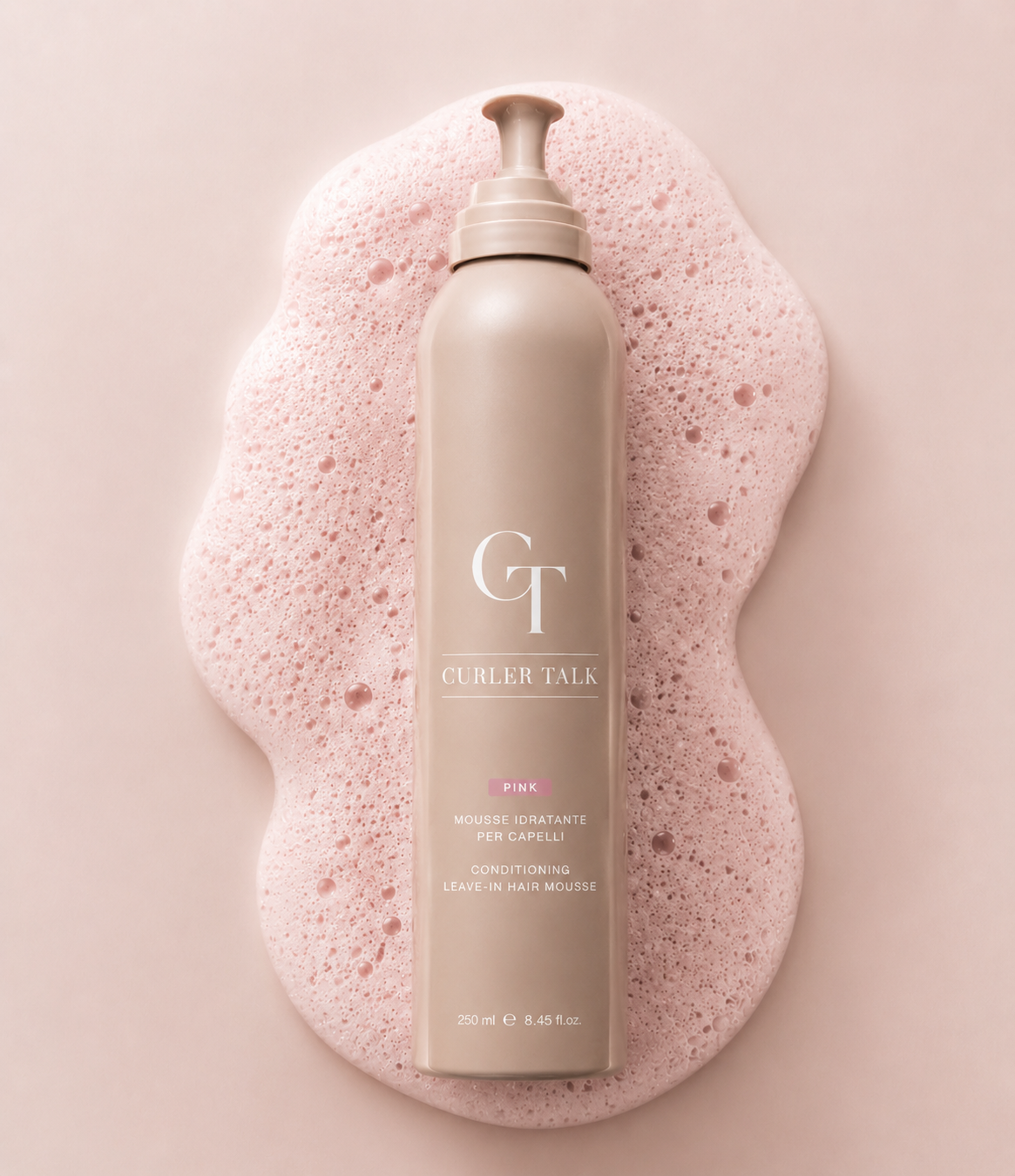 CURLER TALK Pink Mousse